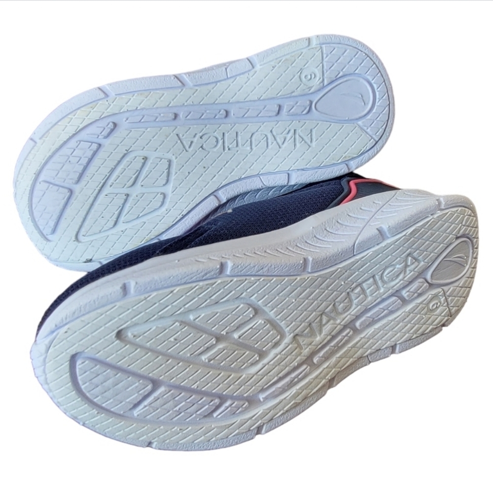 Nautica navy blue pull on sneaker shoes Size 9 mesh Coasters * - Picture 6 of 8